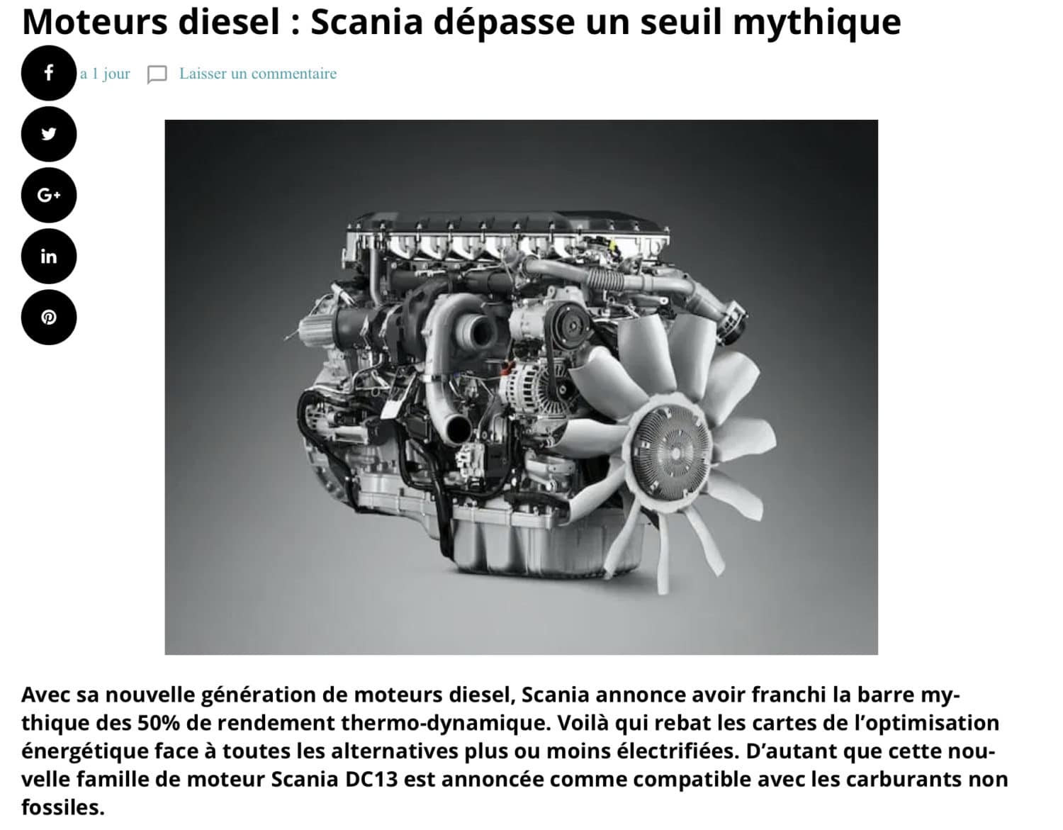 L’avenir est-il sans diesel ? 7 questions difficiles sur le diesel, les biocarburants et les ICE (SPOILER : no no no, bien au contraire) (ICE = MOTEUR À COMBUSTION INTERNE)